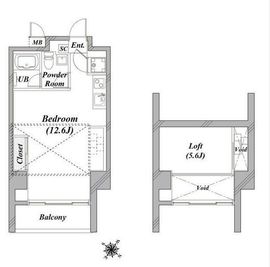 taliesin CY（タリアセンシーワイ） 402 間取り図