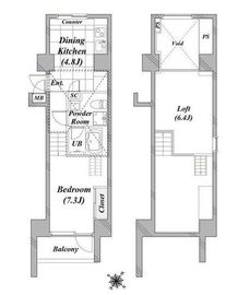 taliesin CY（タリアセンシーワイ） 501 間取り図