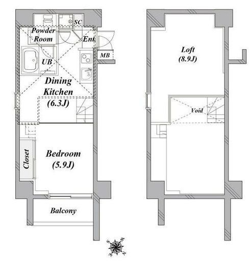 taliesin CY（タリアセンシーワイ） 503 間取り図