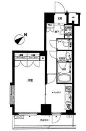 パレステュディオ新宿パークサイド 12階 間取り図