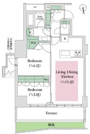 オープンレジデンシア代々木大山 1階 間取り図