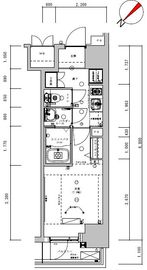 ライトテラス蔵前 210 間取り図