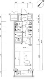 ライトテラス蔵前 202 間取り図