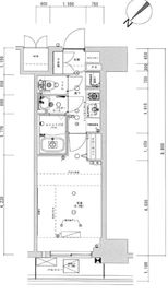 ライトテラス蔵前 207 間取り図