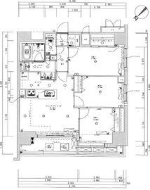 ライトテラス蔵前 1204 間取り図