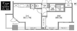 サンパティーク広尾 12階 間取り図