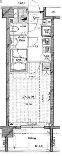 クオリア南麻布 4階 間取り図