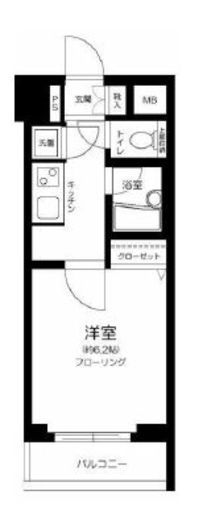 パレステュディオ渋谷ウエスト 2階 間取り図