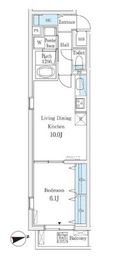 ルーチェ白金 203 間取り図