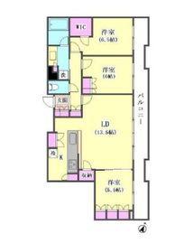 シティタワー大井町 2階 間取り図