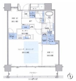 パークタワー東雲 31階 間取り図