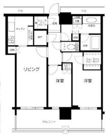 パークタワー品川ベイワード 28階 間取り図