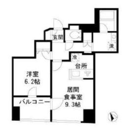 セルクル落合 802 間取り図