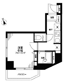 レキシントン・スクエア曙橋 306 間取り図