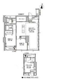 東雲キャナルコートCODAN 11-512 間取り図