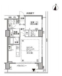 東雲キャナルコートCODAN 17-1014 間取り図