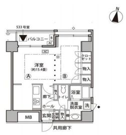東雲キャナルコートCODAN 18-533 間取り図
