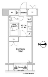 コンフォリア芝浦キャナル 806 間取り図