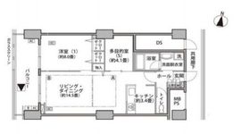 東雲キャナルコートCODAN 16-1012 間取り図