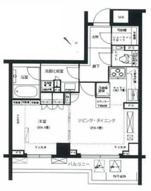 パークハウス学芸大学ウエストサイドレジデンス 4階 間取り図