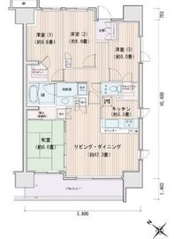 エスティメゾン豊洲レジデンス A418 間取り図