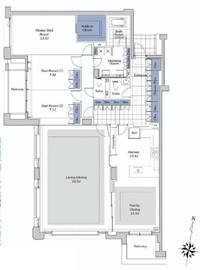 プライムメゾン御殿山 W303 間取り図