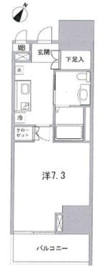 テラス銀座 2階 間取り図