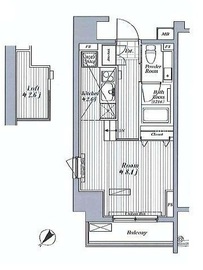 ブランシック白金台 503 間取り図