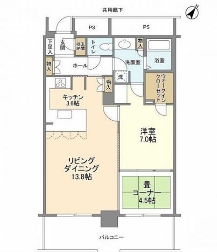 トルナーレ日本橋浜町 43階 間取り図