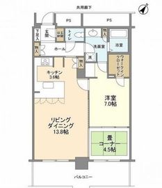 トルナーレ日本橋浜町 43階 間取り図