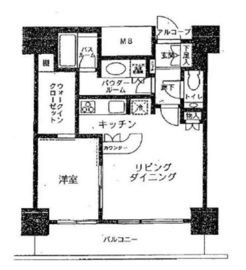 カテリーナ三田タワースイート ウエストアーク 11階 間取り図