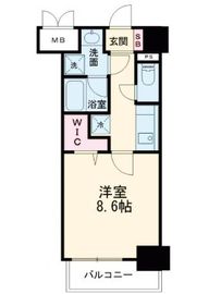 マージュ世田谷 1002 間取り図