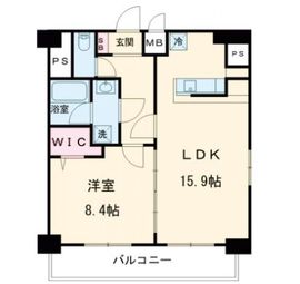 マージュ世田谷 1202 間取り図