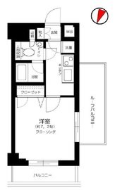 パレステュディオ渋谷ウエスト 13階 間取り図