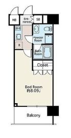 リシェス門前仲町 406 間取り図