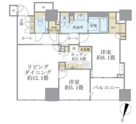 ブリリア一番町 7階 間取り図