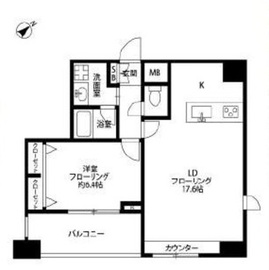 ベルファース水天宮前 1301 間取り図