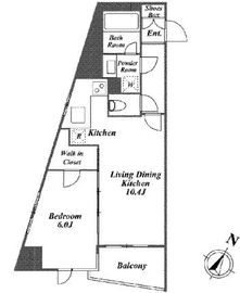 エステムプラザ市谷外濠公園 11階 間取り図