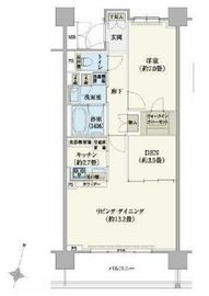 リージア経堂テラスガーデン 1004 間取り図