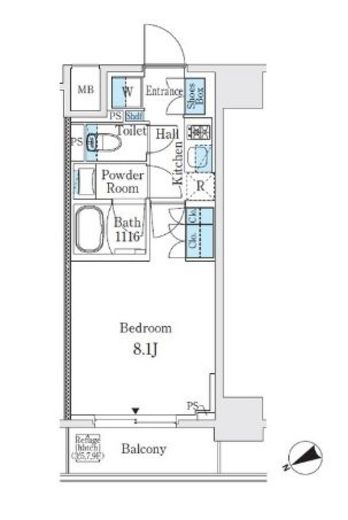 プライマル御茶ノ水 503 間取り図