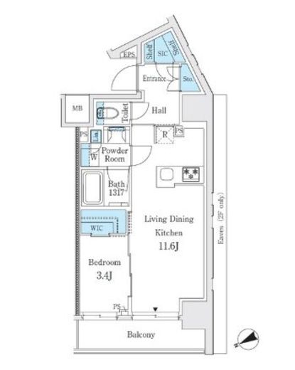 プライマル御茶ノ水 1101 間取り図