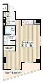 LA・RES西麻布 304 間取り図