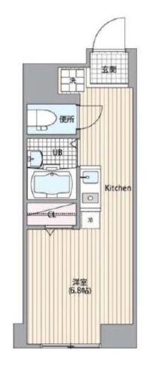 エスコート麻布十番 12階 間取り図