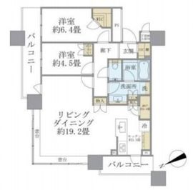 ブリリアタワーズ目黒 36階 間取り図