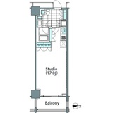 コンフォリア新宿イーストサイドタワー 1426 間取り図