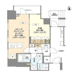 ブランズ大手町 8階 間取り図