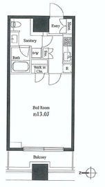 コンシェリア西新宿タワーズウエスト 7階 間取り図