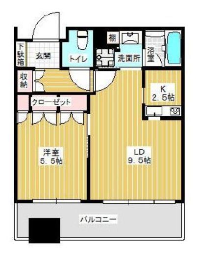 シティタワー大井町 3階 間取り図