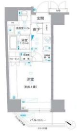 ミテッツァ北品川 6階 間取り図