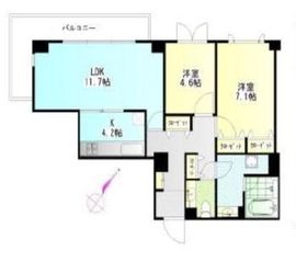 広尾ガーデンヒルズ 4階 間取り図